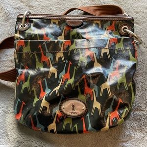 Fossil Giraffe Key Per Purse